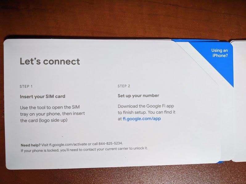 Google Fi data-only SIM instructions. Too bad these only work for T-Mobile.